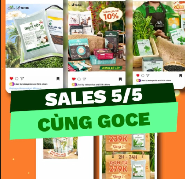05.05 Mua Sắm Thả Ga – Quà Tặng Bao La Cùng Goce