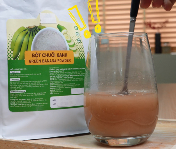 Ăn No Không Lo Nặng Bụng Với Bột Chuối Xanh