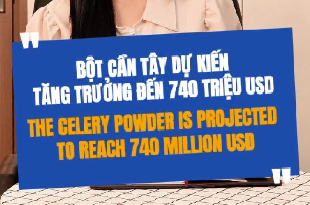 Bột Cần Tây Dự Kiến Tăng Trưởng Đến 740 Triệu USD