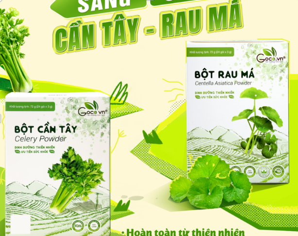 Bột Cần Tây Và Bột Rau Má Khác Nhau Như Thế Nào?
