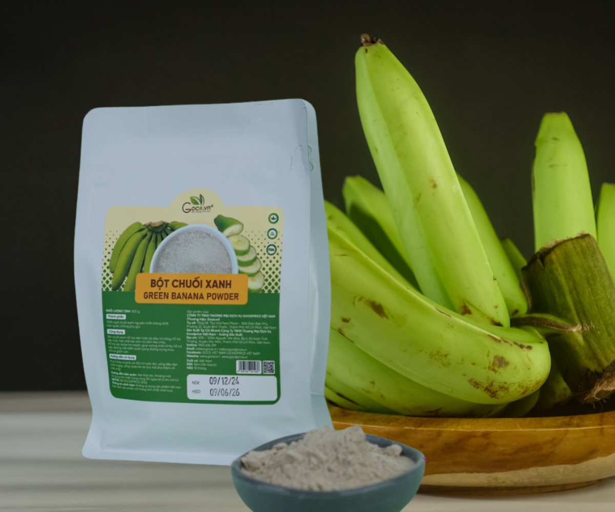 Bột Chuối Xanh Goce - Hướng Dẫn Sử Dụng Bột Chuối Xanh