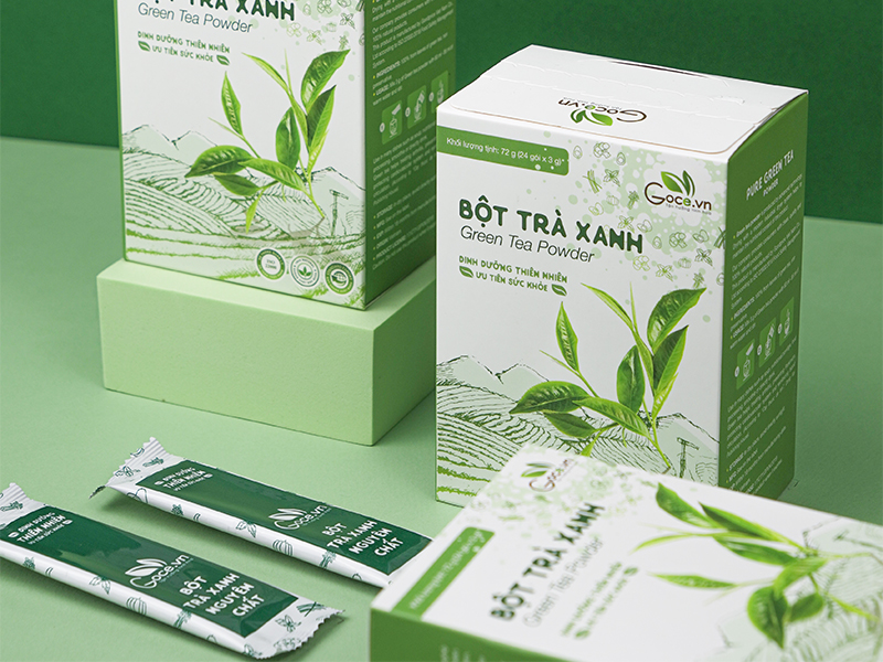 Bột Trà Xanh Goce - Bật chế độ sống xanh vui khỏe với bột trà xanh