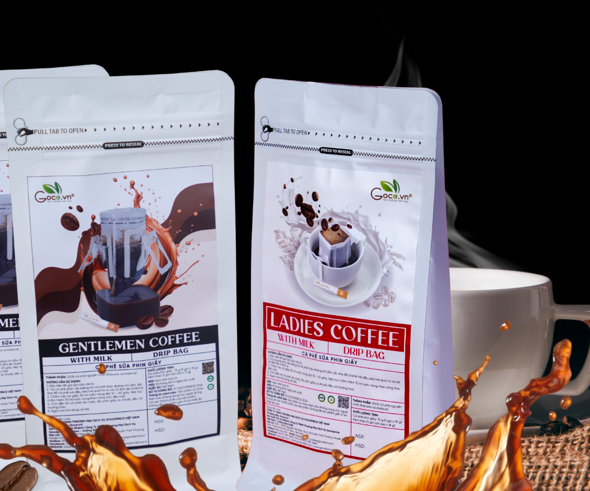 Coffee Goce  - Cà Phê Sữa Phin Giấy - Gentlement & Ladies Coffee