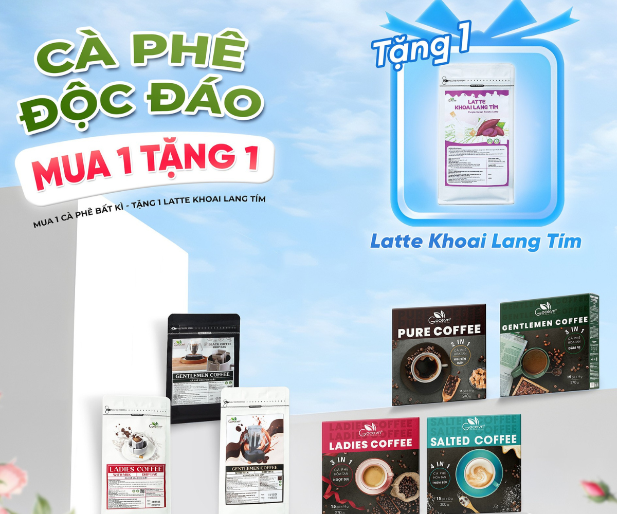 Coffee Goce - Siêu Sale Tháng 10 – Mua 1 Tặng 1