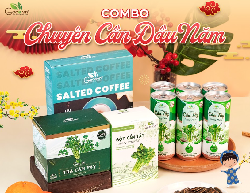 Combo Chuyên Cần Đầu Năm  - Combo Tết Uống Đều, Sống Khỏe
