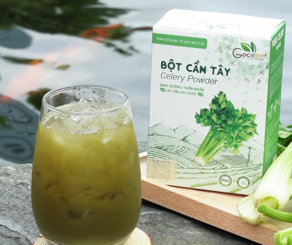 Dáng Xinh Da Đẹp Cùng Bột Cần Tây Goce