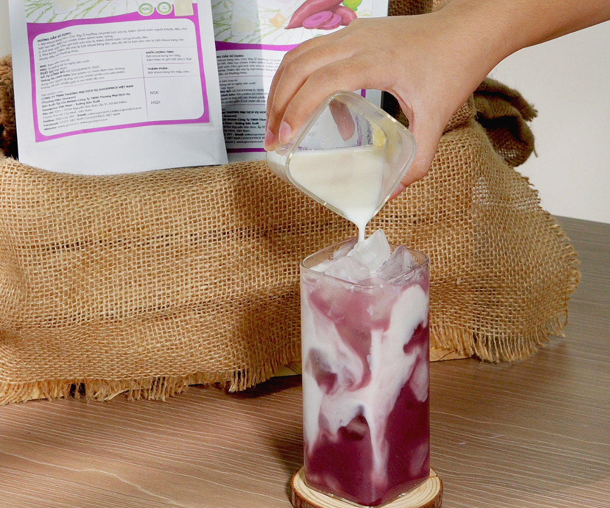 Latte Khoai Lang Tím Goce - Thức Uống Healthy Hot Được Giới Trẻ Yêu Thích