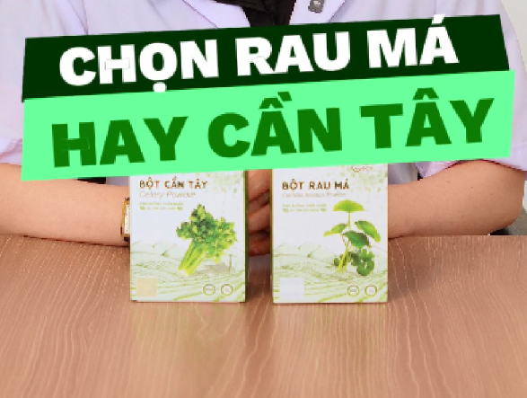 Nên Chọn Bột Cần Tây Hay Bột Rau Má?