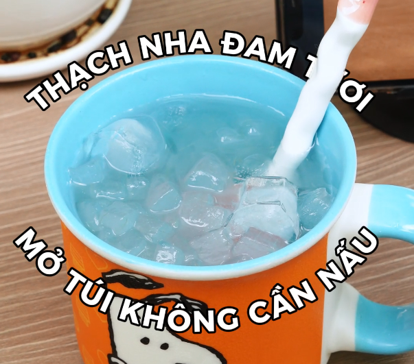 Nhanh Gọn Trong 1 Phút, Có Ngay Topping Thạch Nha Đam