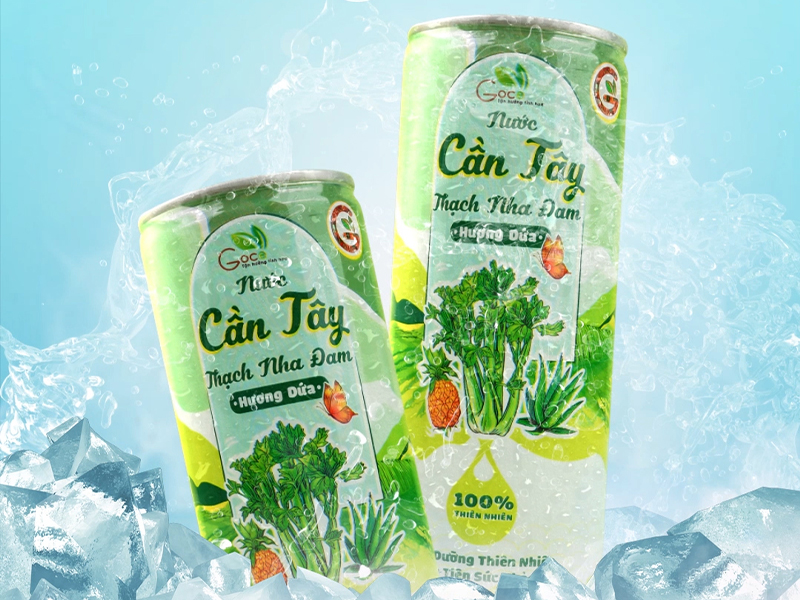 Nước Cần Tây Thạch Nha Đam Hương Dứa Goce - Có gì hot?