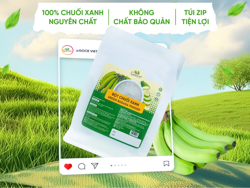 Quy trình sản xuất Bột Chuối Xanh Goce