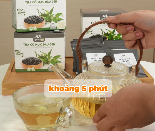 Tóc Dễ Gãy Rụng? Thử Ngay Trà Cỏ Mực Đậu Đen