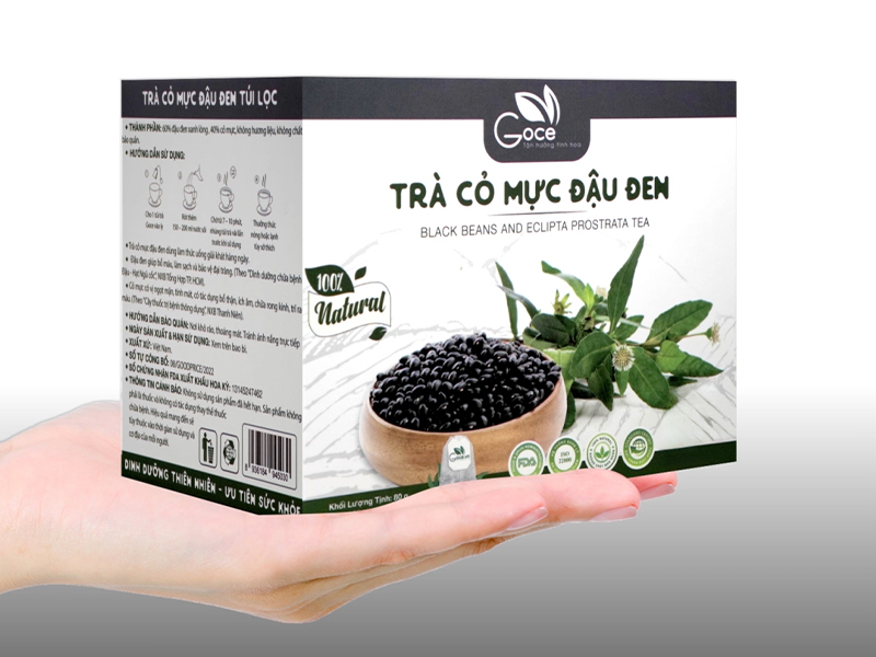 Trà Cỏ Mực Đậu Đen Goce - Tốt cho sức khỏe thận 
