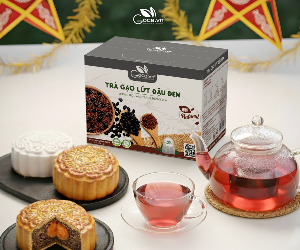 Trà Gạo Lứt Đậu Đen Goce -  Ăn Bánh Trung Thu Uống Trà Gì?