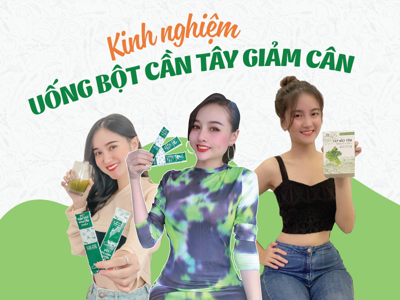 4. Lưu ý khi sử dụng bột cần tây giảm cân