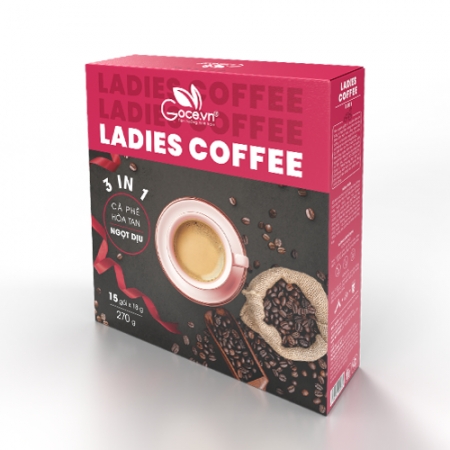 Ladies Coffee  - Cafe Nữ (Cà phê Nữ) hòa tan 3 trong 1