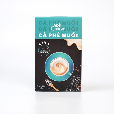 Salted Coffee - Cà phê muối hòa tan 4 trong 1 - 160 g 