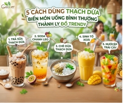 5 Cách Dùng Thạch Dừa Biến Món Uống Bình Thường Thành Ly Đồ Trendy