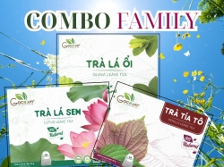 Bộ 3 Trà Tự Nhiên Goce Cho Cả Gia Đình: Lá Ổi – Tía Tô – Lá Sen