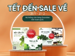 [Goce Việt Nam x Guardian] - TẾT ĐẾN SALE VỀ tại hệ thống cửa hàng Guardian 