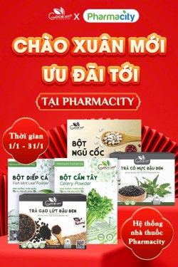 [Goce x Pharmacity] Chào xuân mới, ưu đãi tới tại Pharmacity