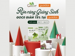 Rộn ràng Giáng Sinh - Goce GIẢM 15% tại hệ thống siêu thị Guardian