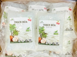 Thạch dừa vị vải thơm tự nhiên an toàn tốt cho sức khỏe